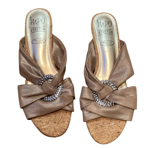 IMPO REXINE WEDGE SANDALS Memory Foam 8.5 - Picture 10 of 12